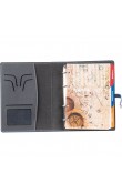 Lacivert organizer ajanda metal tokalı termo deri 18x23 cm logo baskılı kurumsal ajanda